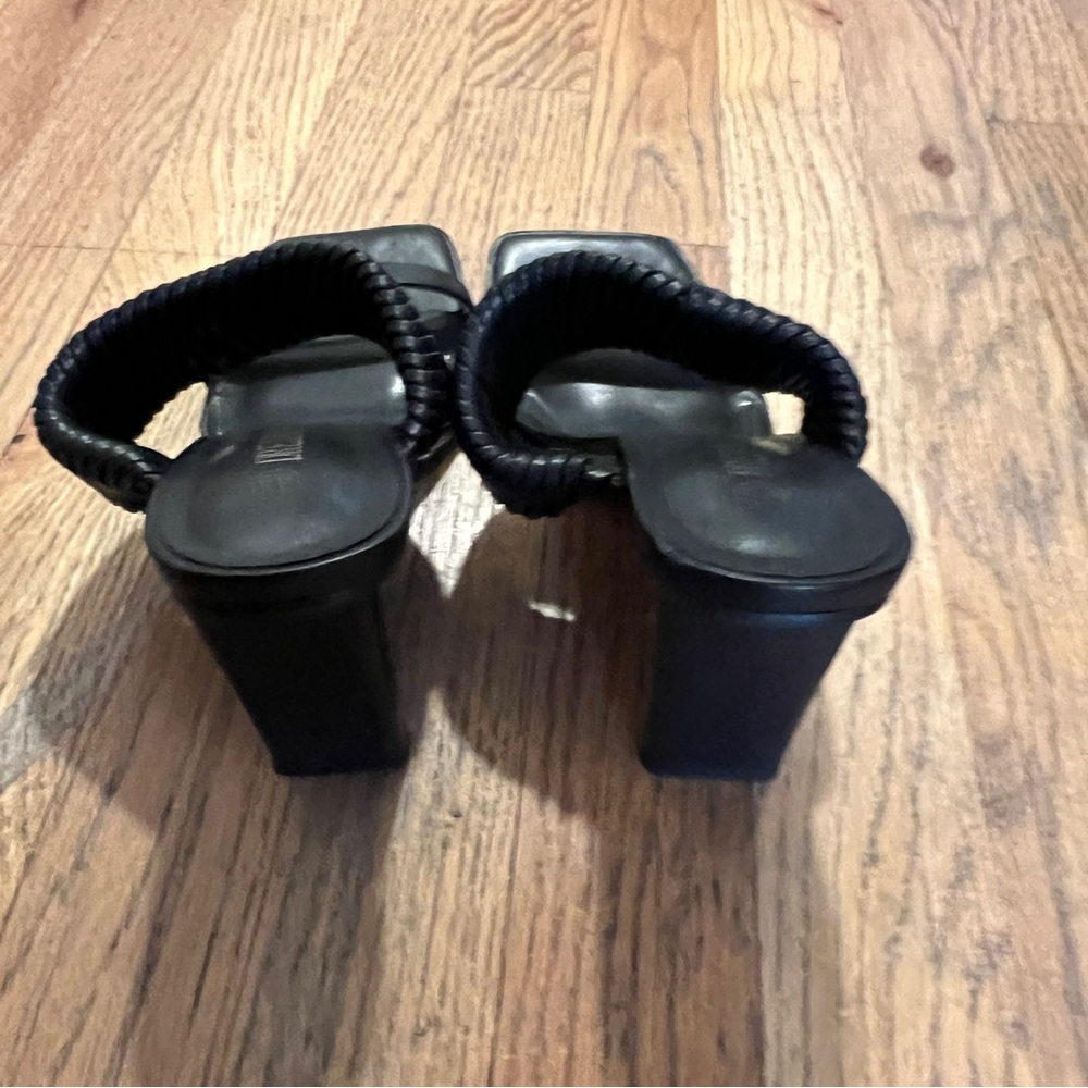 Black block sandal heels - Picture 4 of 7